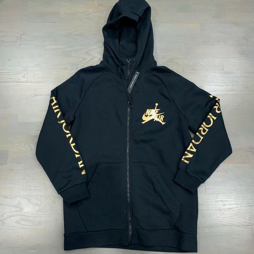 Nike Air Jordan Jumpman Classic Black Gold Hoodie